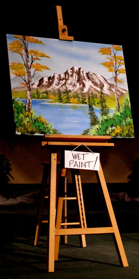 (006 28590) Wet Paint - Painting by Fred Asbury